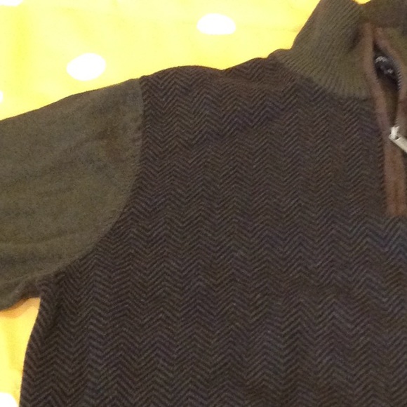 Tricot St Raphael men's knitted half zip performance sweater, M. - Picture 4 of 5